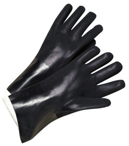 Anchor 2433 12" Black Pvc Finish Jersey Lined (101-7300) View Product Image