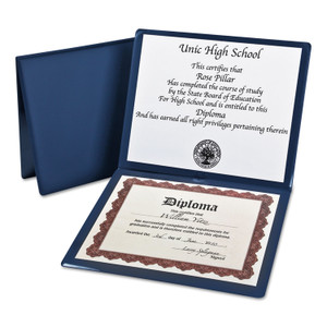 Oxford Diploma Cover, 12.5 x 10.5, Navy View Product Image