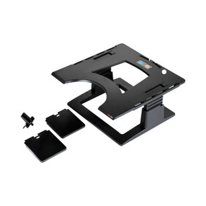 3M Adjustable Notebook Riser, 13" x 13" x 4" to 6", Black, Supports 20 lbs View Product Image