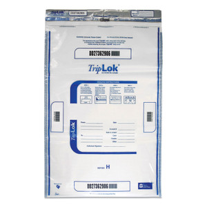 TripLOK Deposit Bag, Plastic, 4 mil, 20 x 28, Clear, 50/Pack (CNK585059) View Product Image