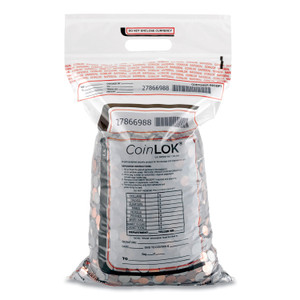 CoinLOK Coin Bag, Plastic 12.5 x 25, Clear, 50/Pack (CNK585100) View Product Image
