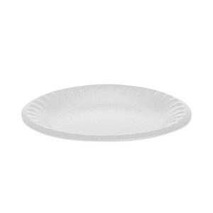 Pactiv Evergreen Placesetter Satin Non-Laminated Foam Dinnerware, Plate, 6" dia, White, 1,000/Carton (PCTYTH100060000) View Product Image