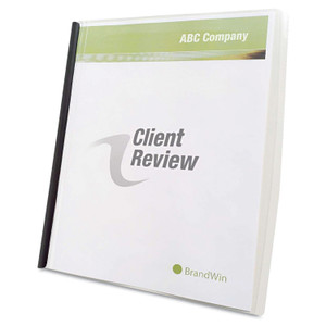 GBC Slide 'n Bind Report Cover, Swing Clip, 8.5 x 11, Frosted/Clear, 10/Pack (GBC67504) View Product Image