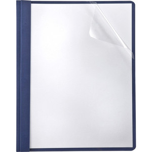 TOPS Letter Recycled Report Cover - 8 1/2" x 11" - 85 Sheets Capacity - 3 x Double Tang Fastener(s) - 1/2" for Folder - Navy Product Image 