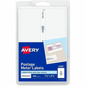 Avery Address Label - 1 1/2" Width x 2 3/4" Length - Permanent Adhesive - Rectangle - White - Paper Product Image 