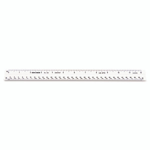 Chartpak Triangular Scale, Plastic, 12" Long, Architectural, White View Product Image