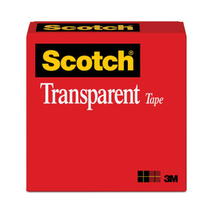 Scotch Transparent Tape, 3" Core, 0.75" x 72 yds, Transparent (MMM600342592) View Product Image