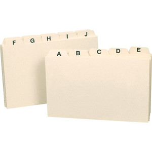 GUIDE;CARD;5X3;1/5;A-Z (SMD55076) View Product Image