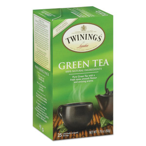 TWININGS Tea Bags, Green, 1.76 oz, 25/Box View Product Image