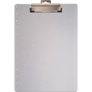 Officemate Transparent Clipboard - 0.50" Clip Capacity - 8 1/2" x 11" Sheet Size - Plastic - Clear Product Image 