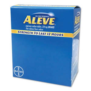 Aleve Pain Reliever Tablets, 50 Packs/Box (PFYBXAL50) View Product Image