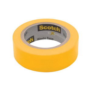 Expressions Washi Tape, 1.25" Core, 0.59" X 32.75 Ft, Yellow (MMM70005189140) View Product Image