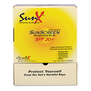 SunX SPF30 Sunscreen, Single Dose Pouch, 100/Box (PFYCT91664) View Product Image