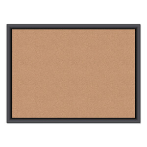 U Brands Cork Bulletin Board, 23 x 17, Tan Surface, Black Frame (UBR026U0001) View Product Image