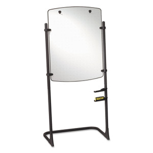 Quartet High-Style Silhouette Total Erase Presentation Easel, 31 x 41, White Surface, Black Steel Frame (QRT120TE) View Product Image