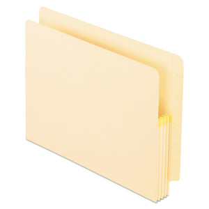 Pendaflex Manila Drop Front Shelf File Pockets with Tyvek Gusset Top, 1.75" Expansion, Letter Size, Manila, 25/Box View Product Image