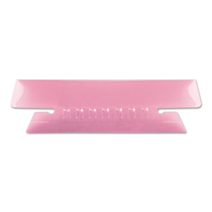 Pendaflex Transparent Colored Tabs For Hanging File Folders, 1/3-Cut, Pink, 3.5" Wide, 25/Pack View Product Image