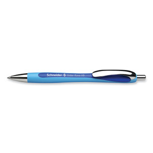 Schneider Slider Rave XB Ballpoint Pen, Retractable, Extra-Bold 1.4 mm, Blue Ink, Blue/Light Blue Barrel View Product Image