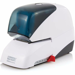 Rapid Electric Stapler - Staples Upto 60 Sheet - Holds Upto 5000 Staple - 2" Throat Depth - Front Loading - White Product Image 
