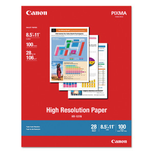 Canon High Resolution Paper, 8.5 x 11, Matte White, 100/Pack (CNM1033A011) View Product Image