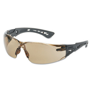 Bolle Rush+ Series Safety Glasses, Twilight Lens, Platinum Anti-Fog/Anti-Scratch View Product Image