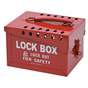 Lock Box /Lockout For Safety Red Steel (262-51171) View Product Image