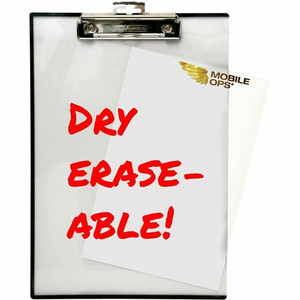 Baumgartens Quick Reference Clipboard - 9" x 12" Sheet Size - Vinyl - Clear Product Image 