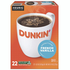 Dunkin' K-Cup Pods, French Vanilla, 22/Box GMT1268 View Product Image