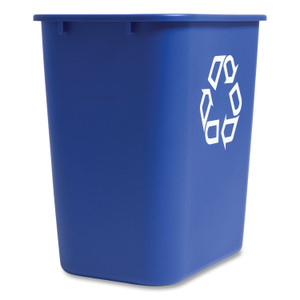 Coastwide Professional Open Top Indoor Recycling Container, Plastic, Blue (CWZ266429) View Product Image