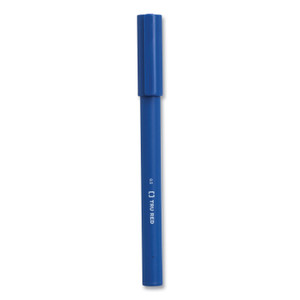 TRU RED Quick Dry Gel Pen, Stick, Fine 0.5 mm, Blue Ink, Blue Barrel, Dozen View Product Image