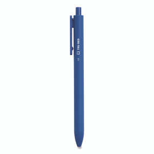 TRU RED Quick Dry Gel Pen, Retractable, Fine 0.5 mm, Blue Ink, Blue Barrel, 5/Pack View Product Image