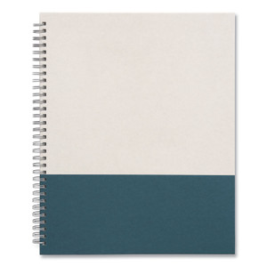 TRU RED Wirebound Hardcover Notebook, 1-Subject, Narrow Rule, Gray/Teal Cover, (80) 11 x 8.5 Sheets View Product Image