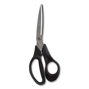 Stainless Steel Scissors, 8" Long, 3.58" Cut Length, Black Offset Handle View Product Image