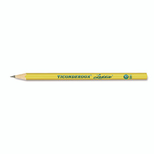 Dixon Ticonderoga Laddie Woodcase Pencil, HB (#2), Black Lead, Yellow Barrel, Dozen View Product Image
