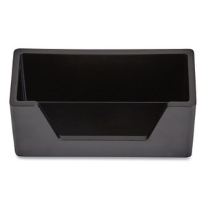 TRU RED Business Card Holder, Holds 80 Cards, 3.97 x 1.73 x 1.77, Plastic, Black View Product Image