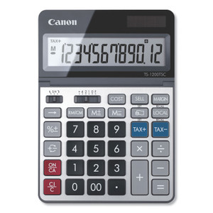 Canon TS-1200TSC Desktop Calculator, 12-Digit LCD (CNM2468C001) View Product Image