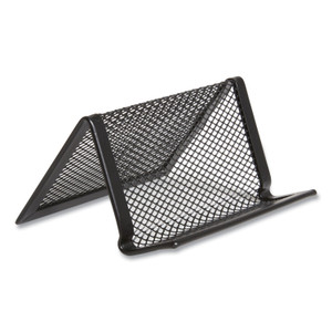 TRU RED One Compartment Business Card Holder, Holds 50 Cards, 3.07 x 0.15 x 4.4, Metal, Black View Product Image