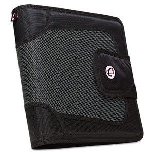Case it Premium Velcro Closure Binder, 3 Rings, 2" Capacity, 11 x 8.5, Black View Product Image