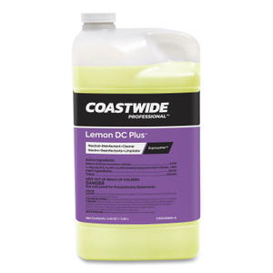 Coastwide Professional Virustat DC Plus Disinfectant-Cleaner Concentrate for EasyConnect Systems, Lemon Scent, 101 oz Bottle, 2/Carton (CWZ24381053) View Product Image