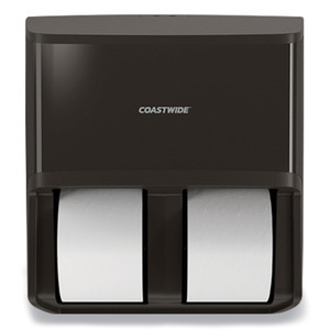 Coastwide Professional J-Series Quad Bath Tissue Dispenser, 13.52 x 7.51 x 14.66, Black (CWZ24405518) View Product Image