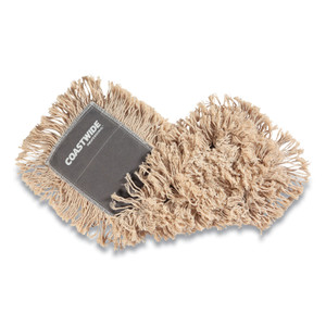 Coastwide Professional Cut-End Dust Mop Head, Cotton, 18 x 5, White (CWZ24418759) View Product Image