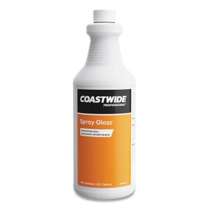 Coastwide Professional Spray Gloss Floor Finish and Sealer, Peach Scent, 0.95 L Bottle, 6/Carton (CWZ24425445) View Product Image