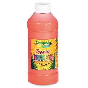 Crayola Premier Tempera Paint, Orange, 16 oz Bottle (CYO541216036) View Product Image