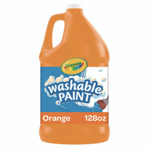 Crayola Washable Paint, Orange, 1 gal Bottle CYO542128036 View Product Image