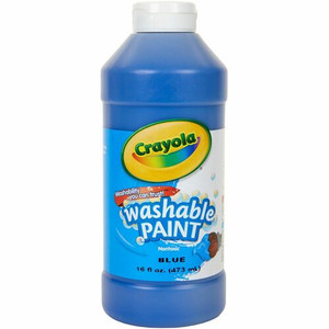 Crayola Washable Paint - 1 Color(s) - Blue - 16 oz - Washable Product Image 