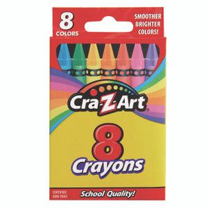 Cra-Z-Art Crayons, 8 Assorted Colors, 8/Pack View Product Image