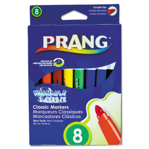 Prang Washable Marker, Broad Bullet Tip, Assorted Colors, 8/Set (DIX80680) View Product Image