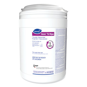 Diversey Oxivir TB Disinfectant Wipes, 6 x 6.9, Characteristic Scent, White, 160/Canister, 4 Canisters/Carton View Product Image