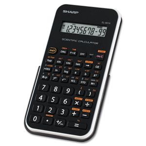 Sharp EL-501XBWH Scientific Calculator, 10-Digit LCD (SHREL501X2BWH) View Product Image