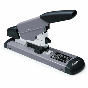 Swingline Heavy-Duty Stapler - Staples Upto 160 Sheet of 20lb Paper - Holds Upto 210 Staple - Full Strip - 2.63" Throat Depth - Gray, Black Product Image 